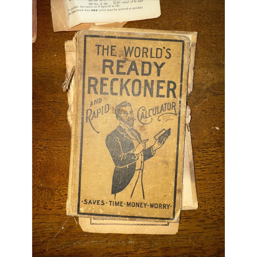 World's Ready Reckoner, Rapid Calculator 1890, wages commodities economics